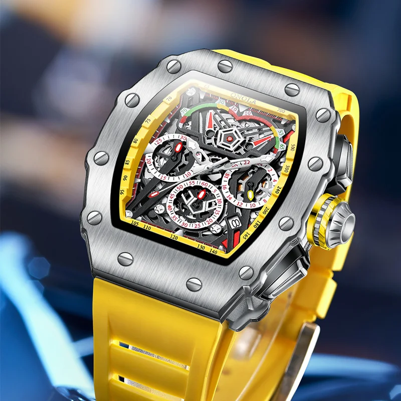 

Wristwatches Quartz Wrist Watch for Men Casual Sports Chronograph Dials Clock with Luminous Hands