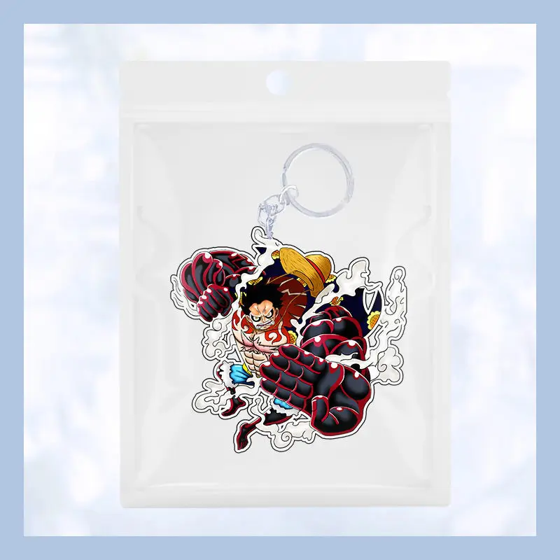 

Monkey D. Luffy Gear Fourth Keychain Anime ONE PIECE Keyring Bag Car Pendant Accessories Jewelry For Funs Gift Props Cosplay