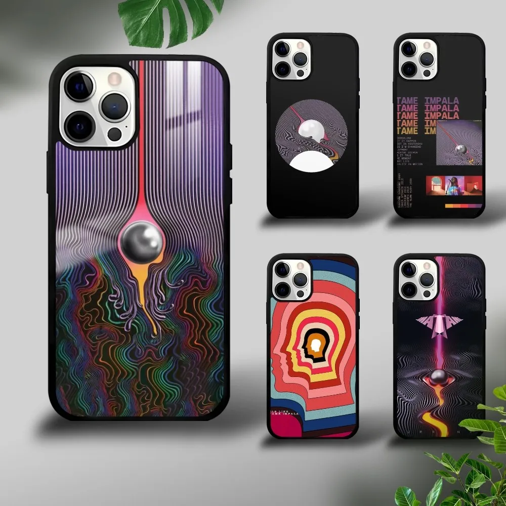 Tame Impala Psychedelic Phone Case For iPhone 16 15 14 13 12 11 Pro Xs Max Mini Plus Celulares Hard Funda