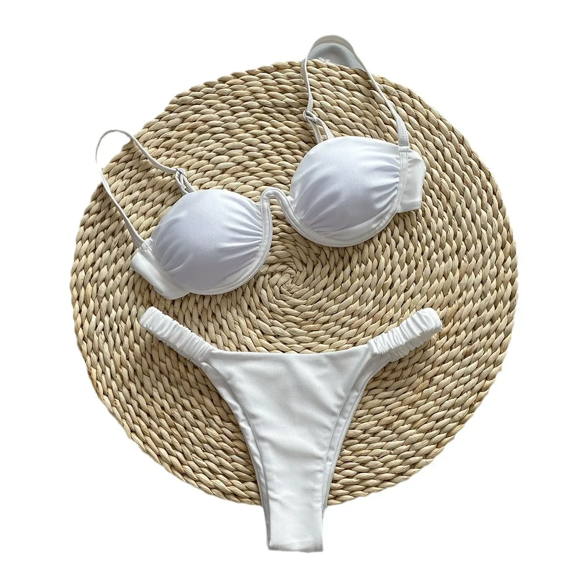 2024 новый комплект бикини сексуальное стальное внешняя торговля сексуальный