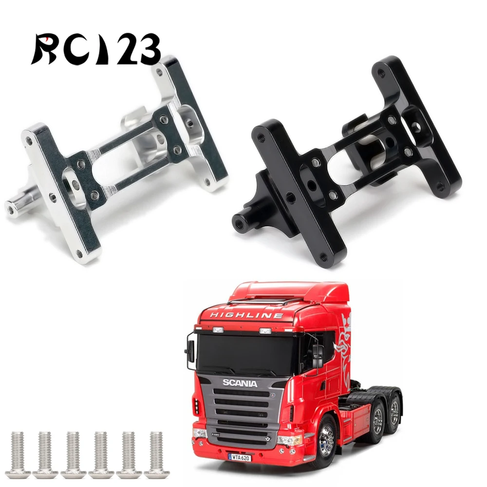 

1:14 1Pc Aluminum Rear Chassis For Rc Car Tamiya Tractor Truck 56301 56304 56309 56314 King Knight Hauler R620 MAN T NEW ENRON