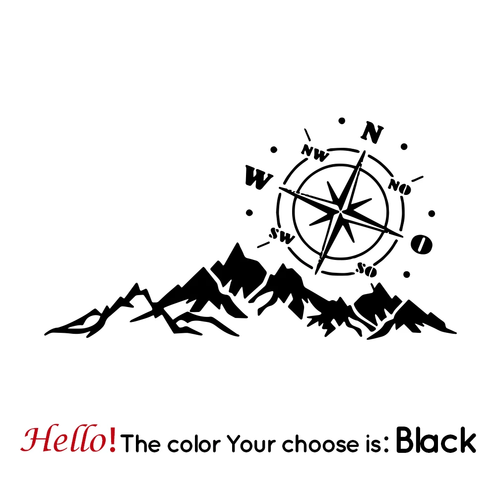 

Автомобильная наклейка, авто дерево, горы, внедорожник, трейлер, автостайлинг, автомобильные светоотражающие наклейки, Стикеры, декоративные аксессуары