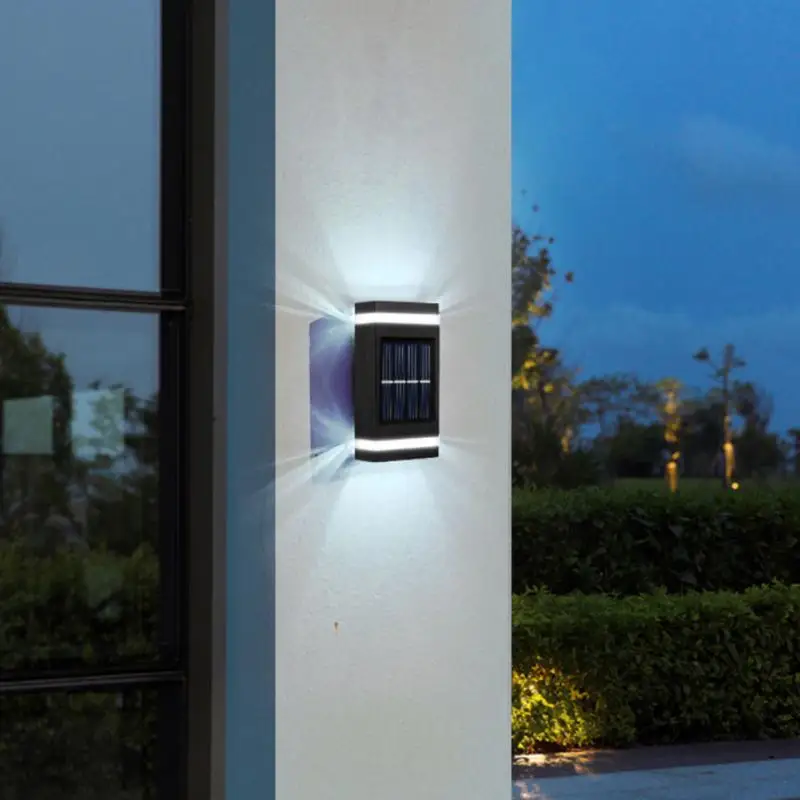 

Solar Led Light Outdoor Waterproof Up And Down Luminous Lighting Solar Lights Stairs Fence Sunlight Lamp Garden Decoration