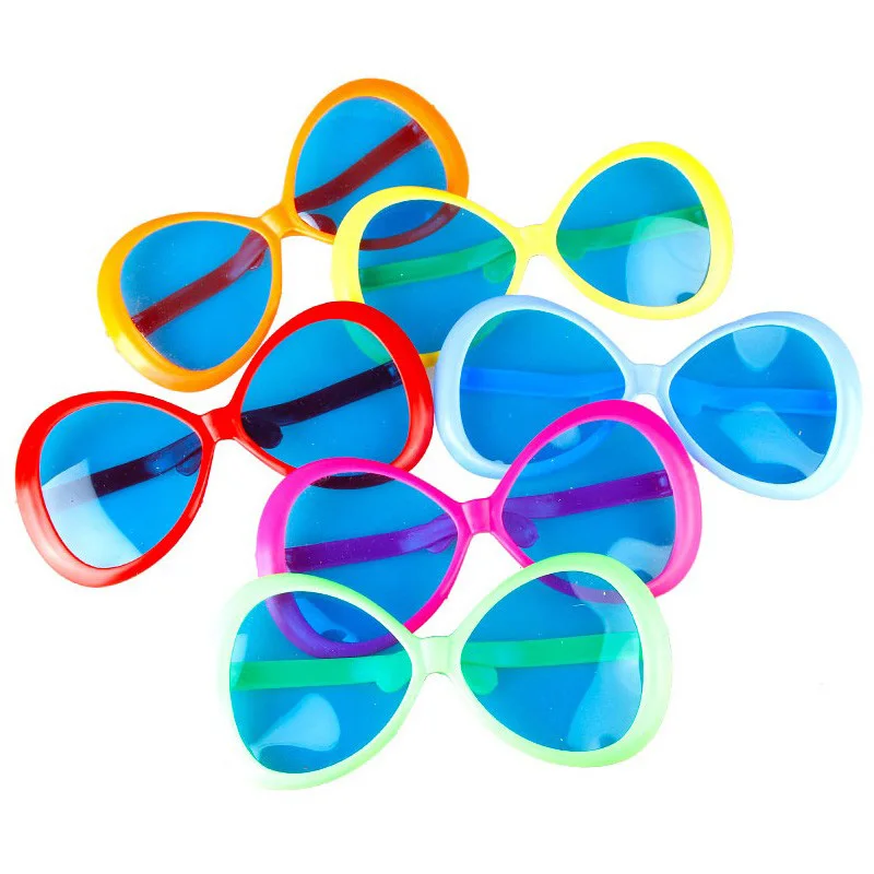 

Большие Овальные Солнцезащитные очки для вечеринок, Смешанные 12 шт.