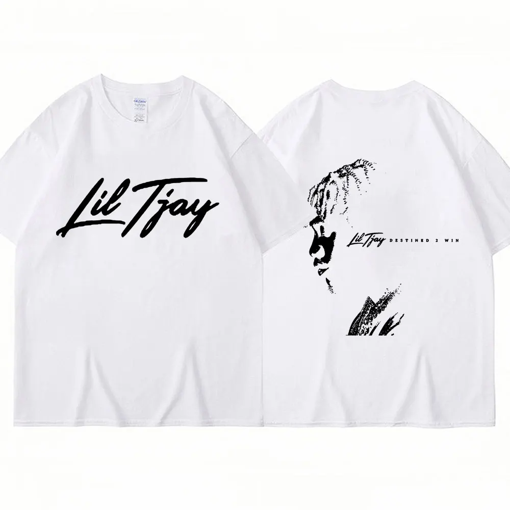 Рэпер Lil Tjay Destined 2 футболка Win Music Album для мужчин и женщин модная в стиле хип-хоп с