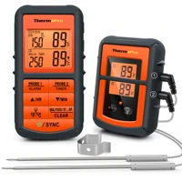 thermopro tp 08c 150m remote wireless food kitchen thermometer dual probe for bbq smoker grill oven meat with timer