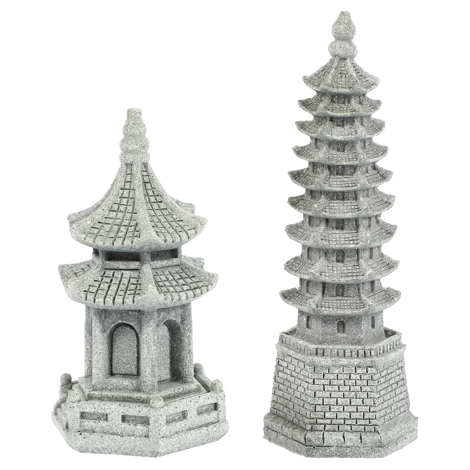 

Pagoda Tower Mini Statue Garden Miniature Outdoor Decor Zen Asian Sculpture Lantern Figurinesornament Ornaments Stone Fairy