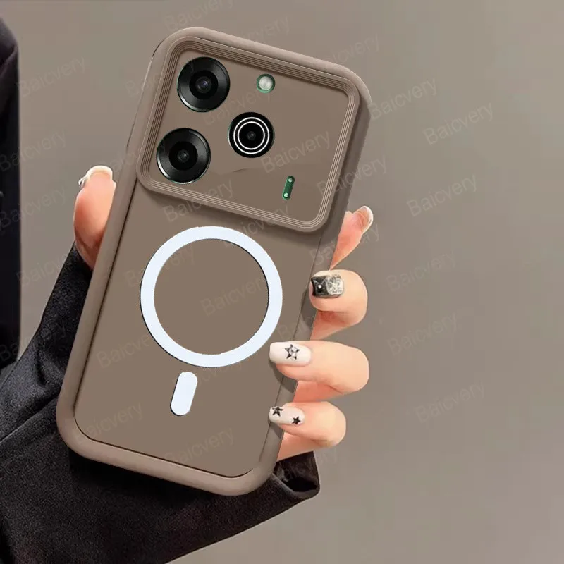 Чехол для телефона Tecno Pova 6 5G Li7 Pro Li9 Pova6 Neo с магнитным беспроводным наклейка