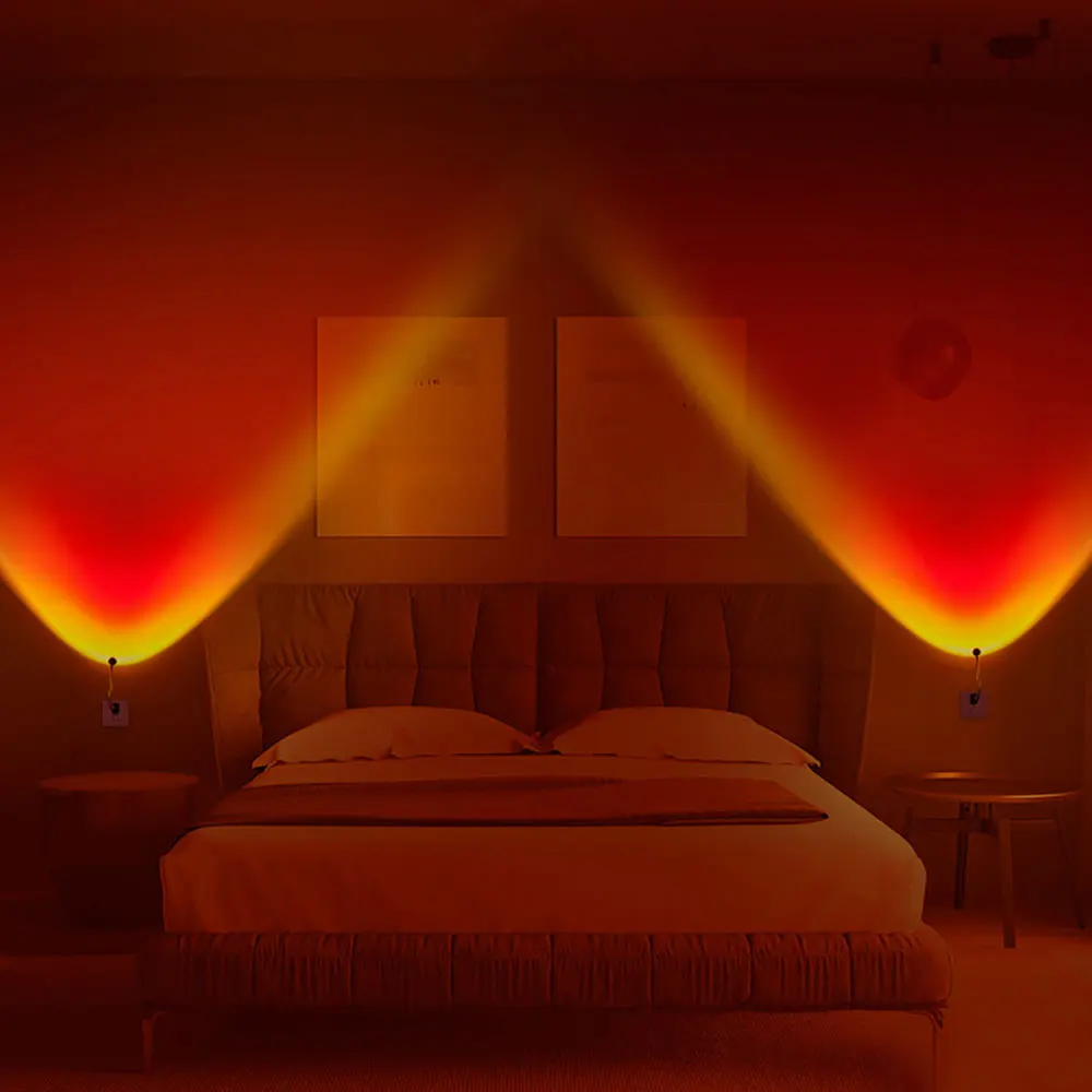 1 шт. свет заката Радужный проекционный семь цветов USB прямая трансляция фон