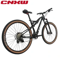 complete mountain bicycle carbon fiber full suspension bike frame 29er smlxl disc brakes 11s mtb suspension mountain bike