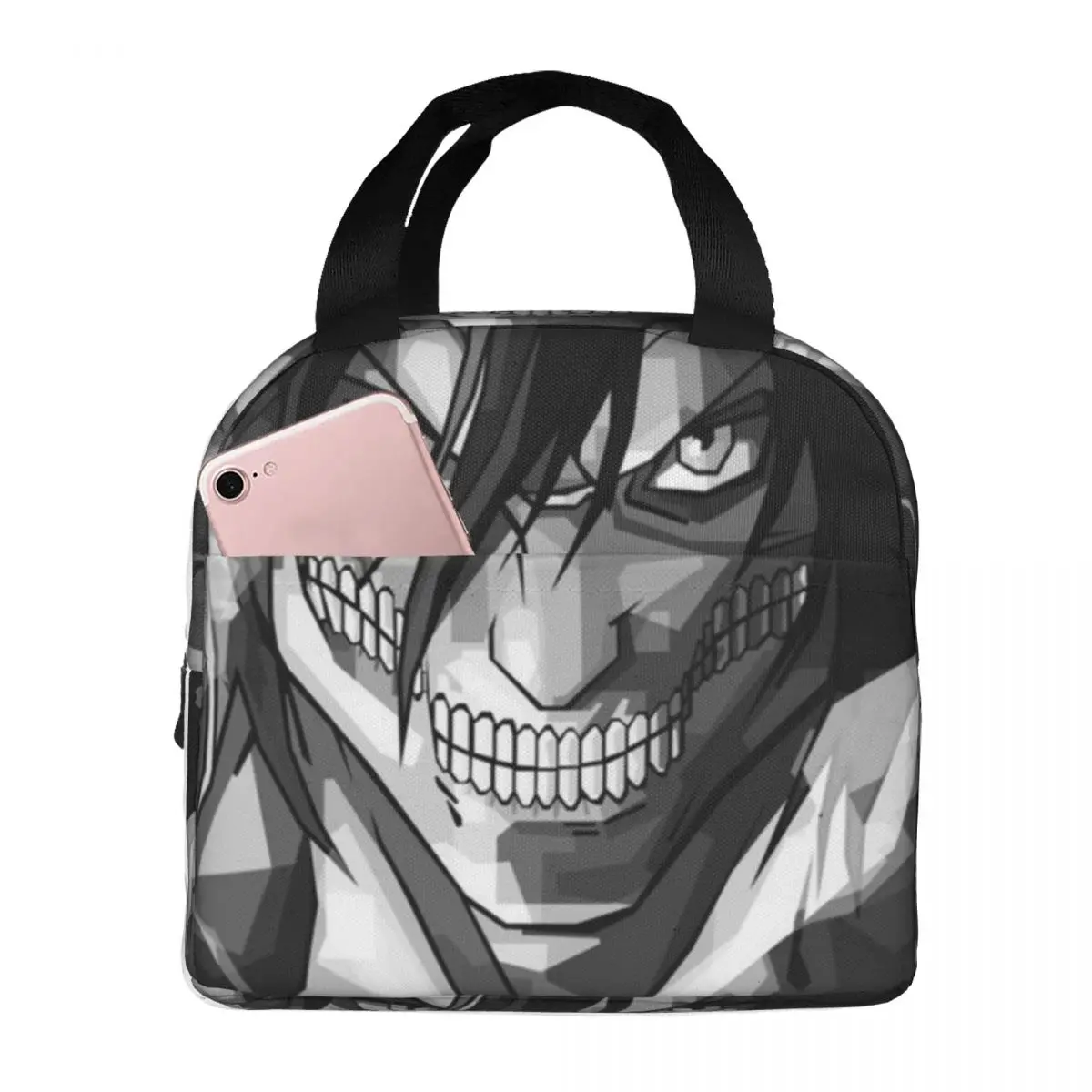 

Titan Flakes Shingeki No Kyojin Thermal Insulated Lunch Bag Insulated bento bag Lunch Container Bento Pouch Leakproof Tote