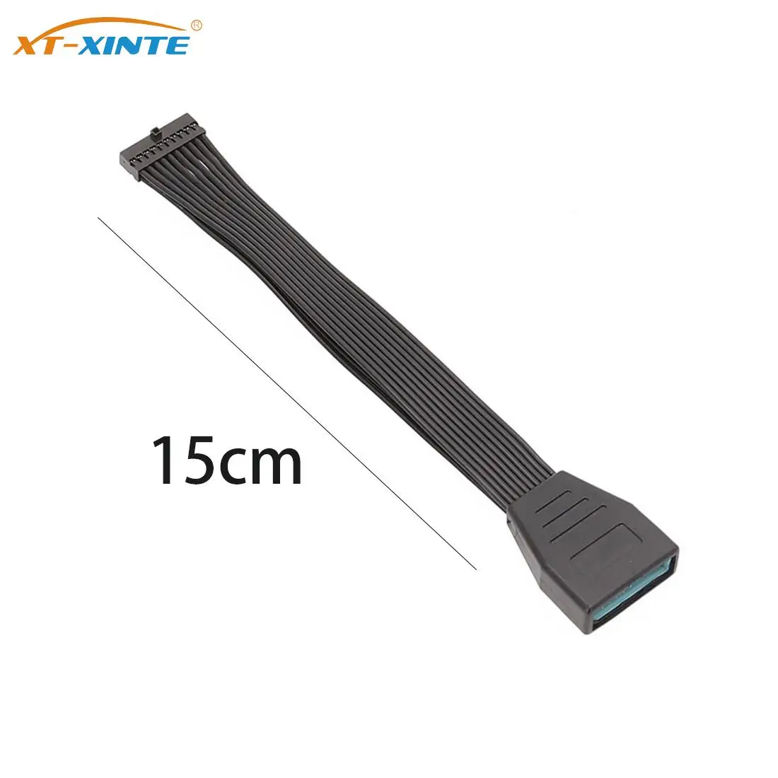 

Кабель-удлинитель USB 3,0, 20 контактов, 19 контактов, штекер-гнездо, для материнской платы, адаптер, компьютерный Кабельный разъем 26AWG 15 см