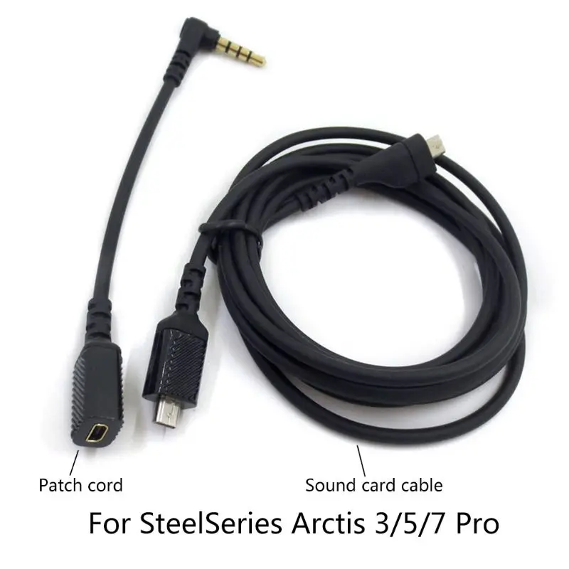 

Stretch Resistant Cables for Arctis 3/5/7 Pro Gaming Headphone Cords