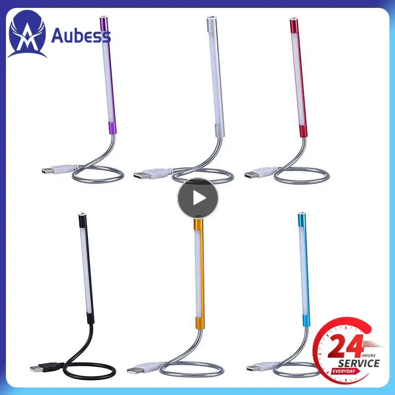 Гибкая сверхъяркая портативная лампа для чтения с сенсорным выключателем, 1-6 шт.