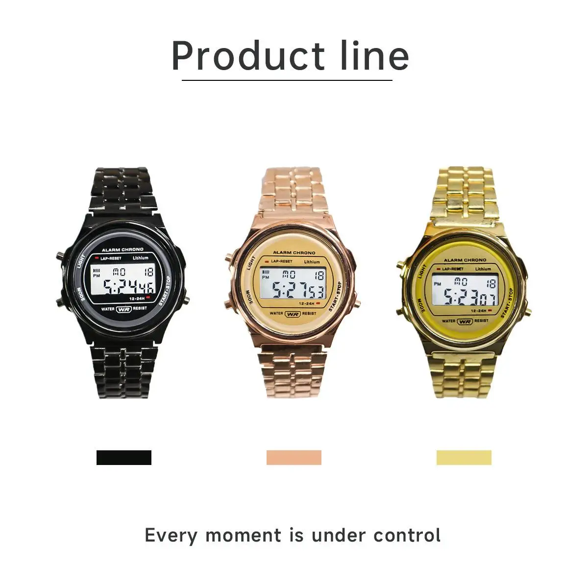 Взрывные светодиодные электронные часы WR F91W со стальным ремешком A159 новые