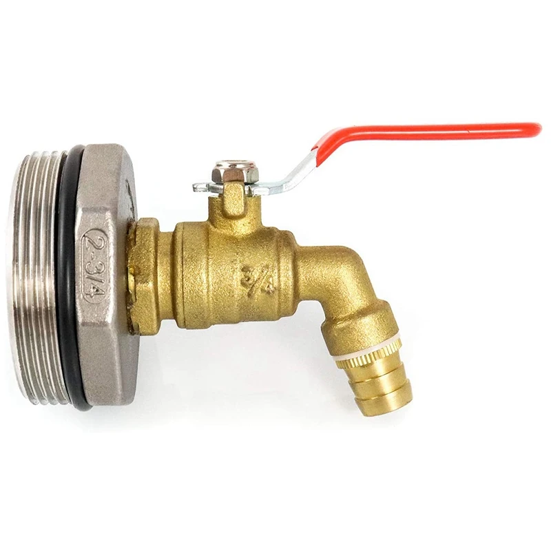 2-дюймовый барабанный кран латунный бочкообразный с прокладкой из EPDM для