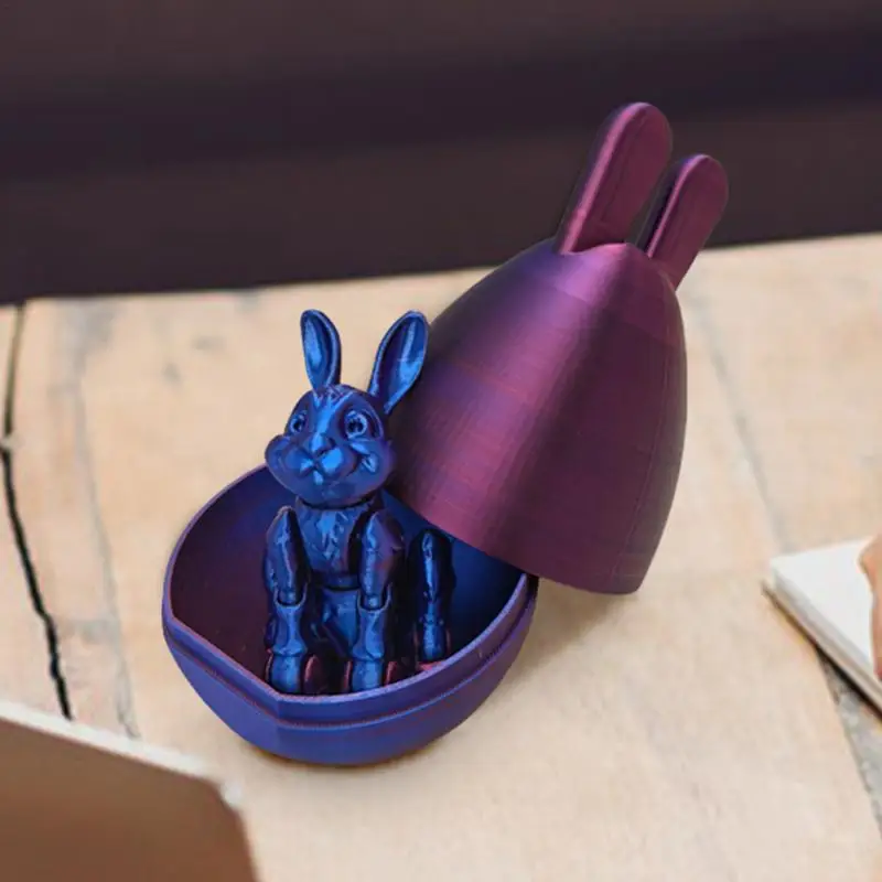 Пасхальная игрушка с 3D принтом печатная игрушка-непоседа кролик гибкая