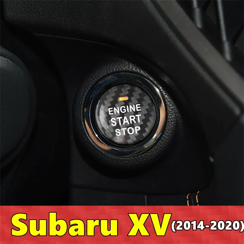 Для автомобиля Subaru XV кнопка запуска и остановки двигателя наклейка из настоящего