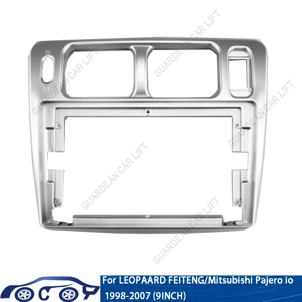 

2 Din 9 Inch Car Fascia Frame For Mitsubishi Pajero 1998-2007 For Liebao feiteng 2009-2013 Fascias Dash Kit Bezel