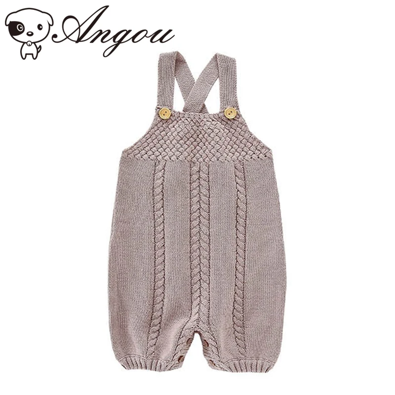 

Angou Baby Boys Girls Romper Solid Color Toddler Baby Boys Spring Autumn Overalls Sleeveless Romper Infant Boys Rompers Clothes