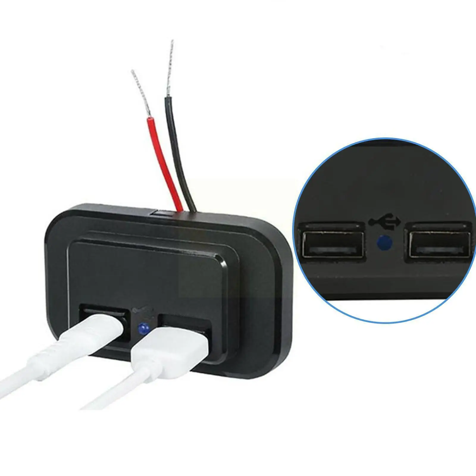 

Автомобильное зарядное устройство с двумя Usb-портами, 4,8 А