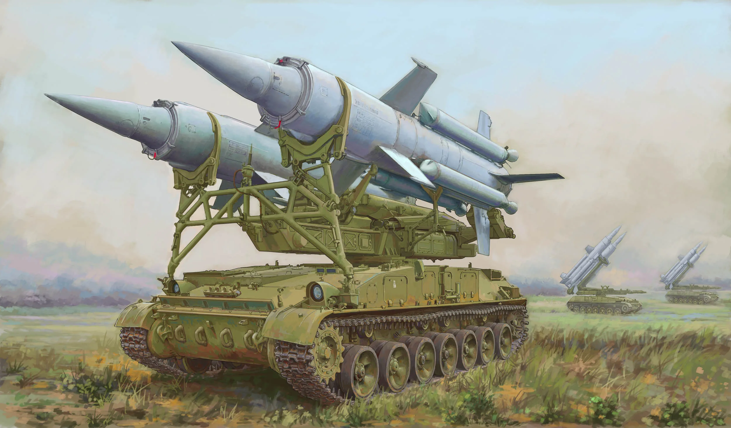 Модель Trumpeter 172, модель советской ракеты 2K11A TEL w9M8M «Krug-a» (стандартная Ganef) (art.: 3920bb568c771) - 3920bb568c771