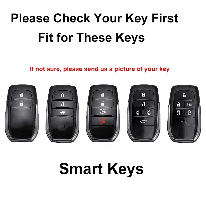 Черный прозрачный брелок для ключей чехол Toyota Sienna Venza Hilux автомобильный