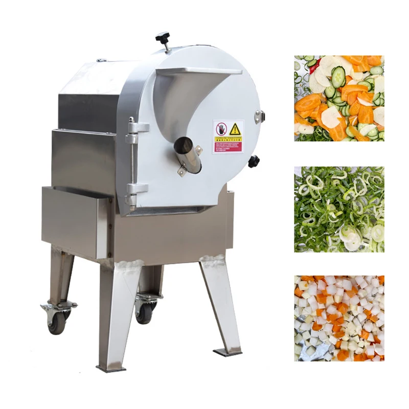 

Stainless Steel Vegetable Cutter Machine Electric Slicer Commercial Potato Ginger Onion Shredder Dicing Machine
