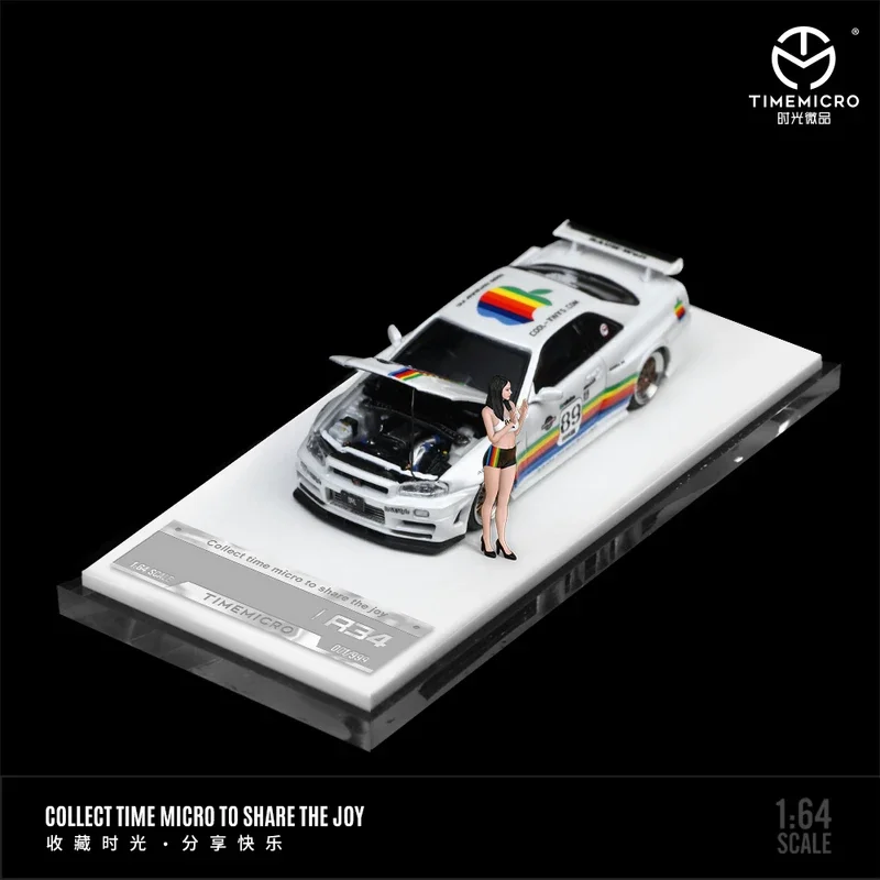 Модель автомобиля сплава картины камуфлирования ГТР 34 1:64 Мирко времени белая для