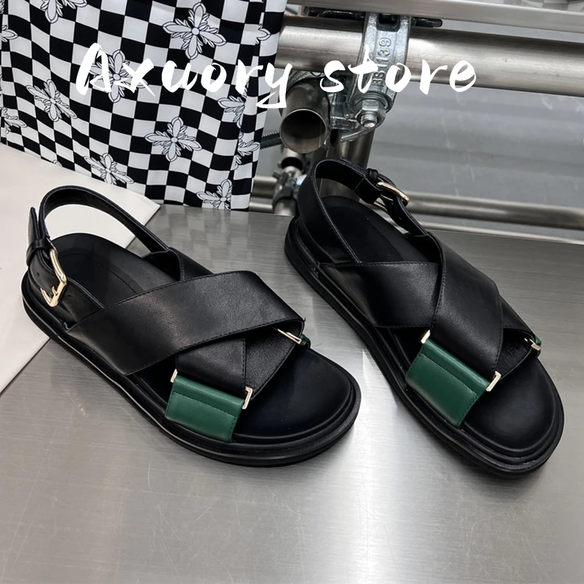 Summer SANDALS Woman Sandals Woman Round Toe Summer Sandals Woman Summer Shoes Back Strap 2023 New Outdoor Travel
