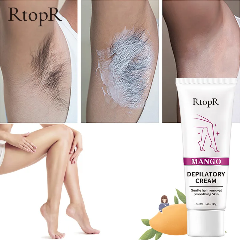 Hair Removal Cream Body Painless Effective Men Women Whitening Hands Legs Armpit Skin Care Mango Depilatory Cream Beauty Health