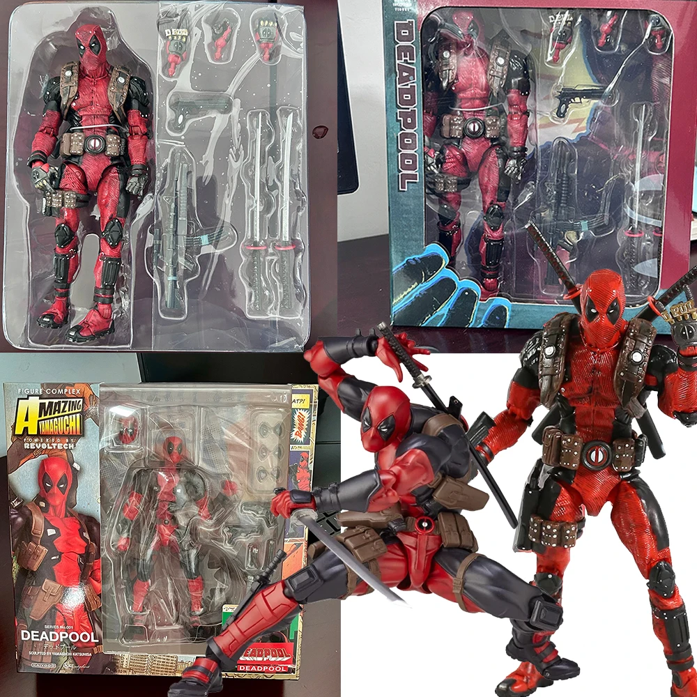 Фигурка Yamaguchi Revolution Tech Deadpool Ultimate X-Men Коллекционная Модель Супергероя 8 Дюймов ПВХ