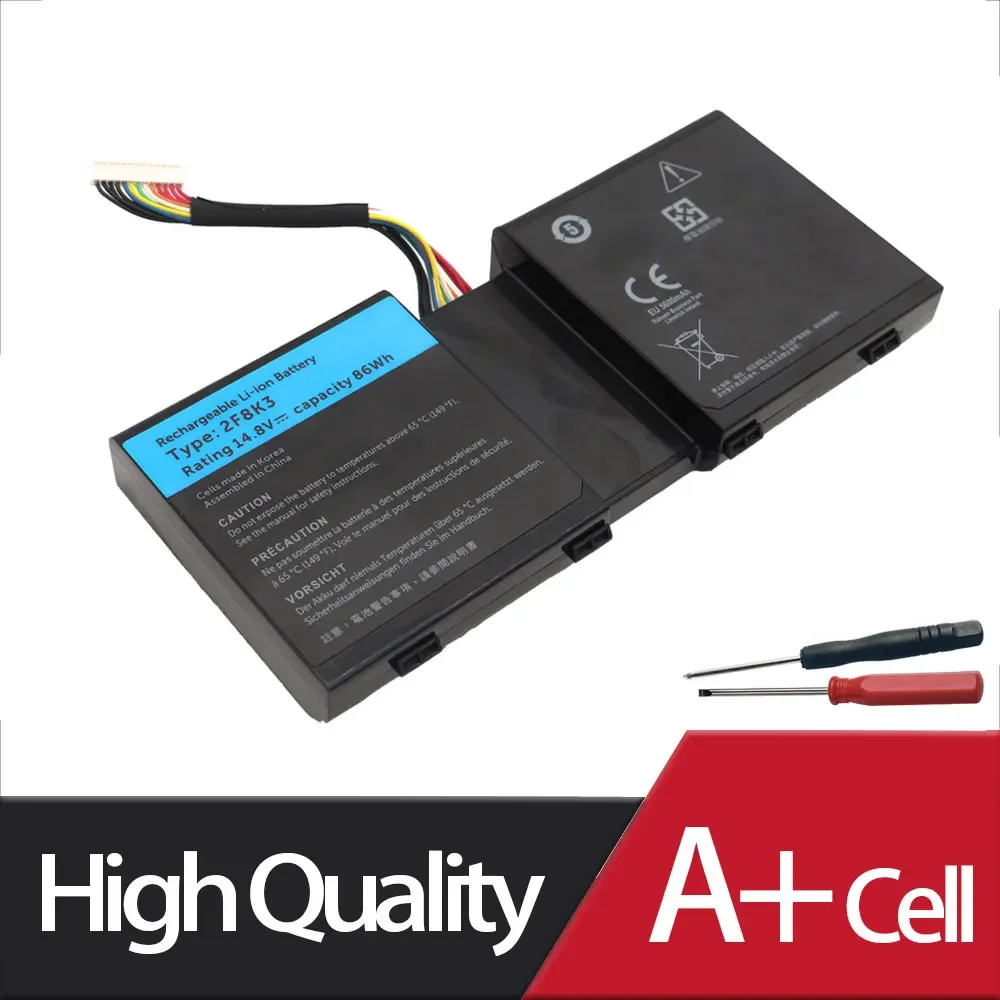 Новый аккумулятор для ноутбука 2F8K3 DELL Alienware 17 18 M17X R5 M18X R1 0KJ2PX KJ2PX G33TT P18E P19E P18E001 P19E001 14