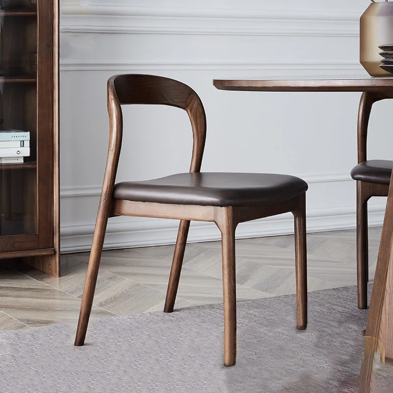 Study Designer Minimalist Back Chair Conference Chair Retro Coffee Chair