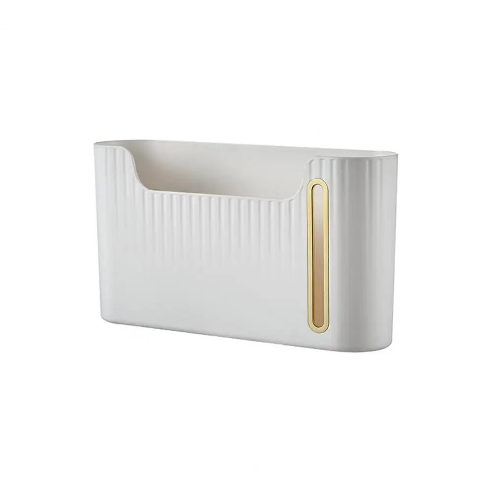 

Convenient Storage Rack No-punch Design HIPS Kitchen Garbage Bag Dispenser Bag Storage Organizer Trash Bag Organizer 1 Set