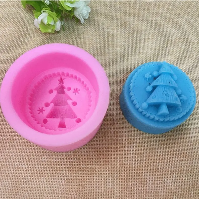 

Creative Christmas Tree Silicone Soap Mold Soap Making Kits Handmade Cake Candle Mold Christmas Gifts Craft Supplies Home Decor