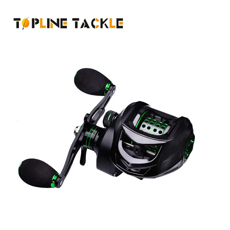 

Topline Tackle Fishing Reel 3+1BB Bait Casting Fishing Reel 7.2:1 High Ratio Ocean Rock Saltwater Fishing Reel for Fishing Tools