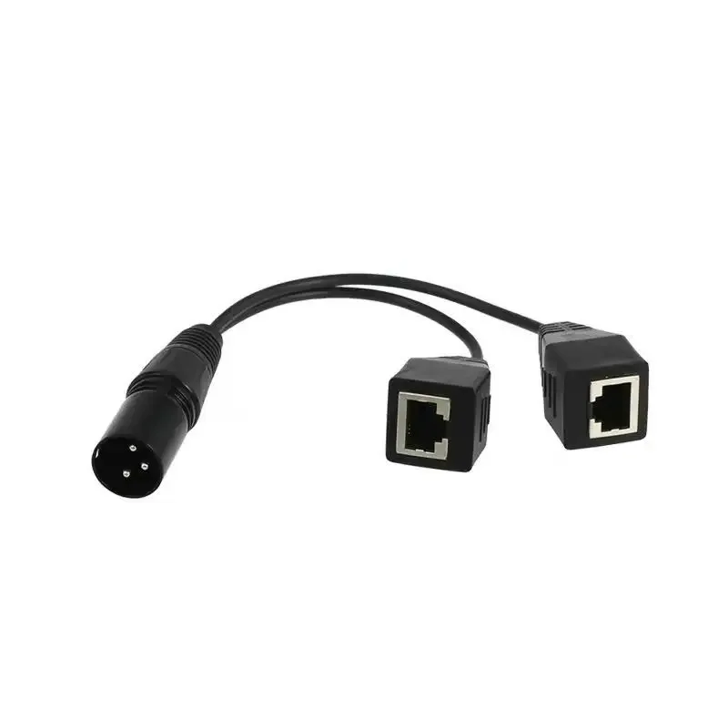 Переходник с головки Cancon на штекер RJ45 3-контактный кабель-адаптер для сетевого