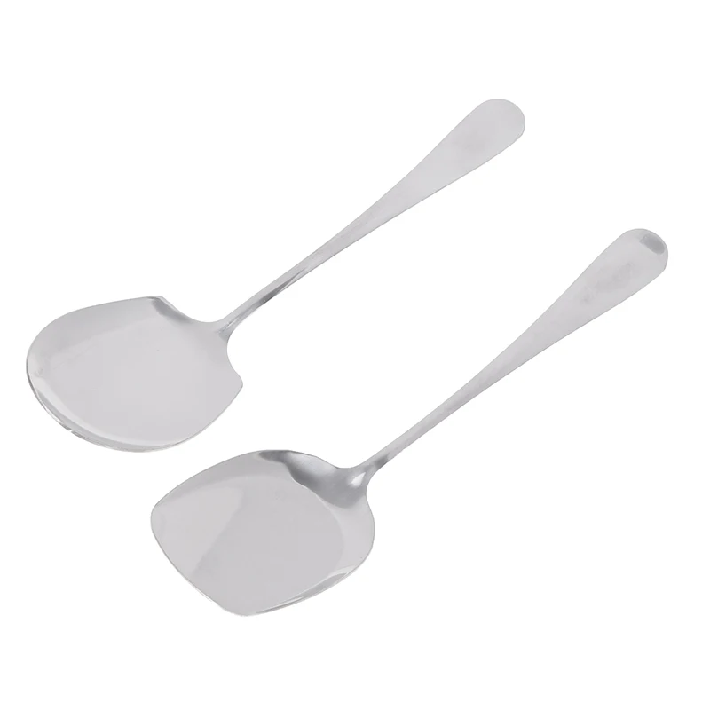 Большая ложка из нержавеющей стали столовые приборы для кухни столовая посуда