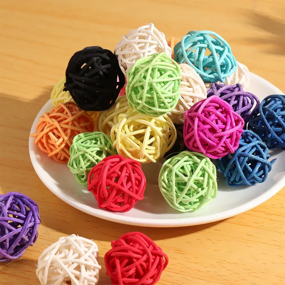 

Wedding Favors Garden Patio Kids Toys Artificial Rattan Balls DIY Accessories Home Ornaments Christmas Tree Decoration