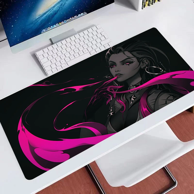 

Коврик для игровой мыши Valorant, Офисный Компьютерный коврик для мыши Xxl, аксессуары для ноутбука 900x400, игровые коврики, крутой Противоскользящ...