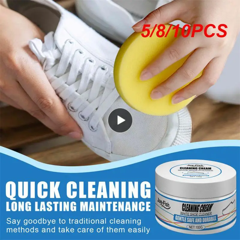 

5/8/10PCS Universal Sports Canvas Shoes To Clean White Shoe Clean White Artifact Disposable Cleaning Cream Home-appliance