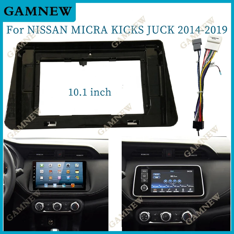 

10.1 Inch Car Frame Fascia Adapter Android Radio Dash Fitting Panel Kit For Nissan Kicks Micra Versa Almera 2014-2019