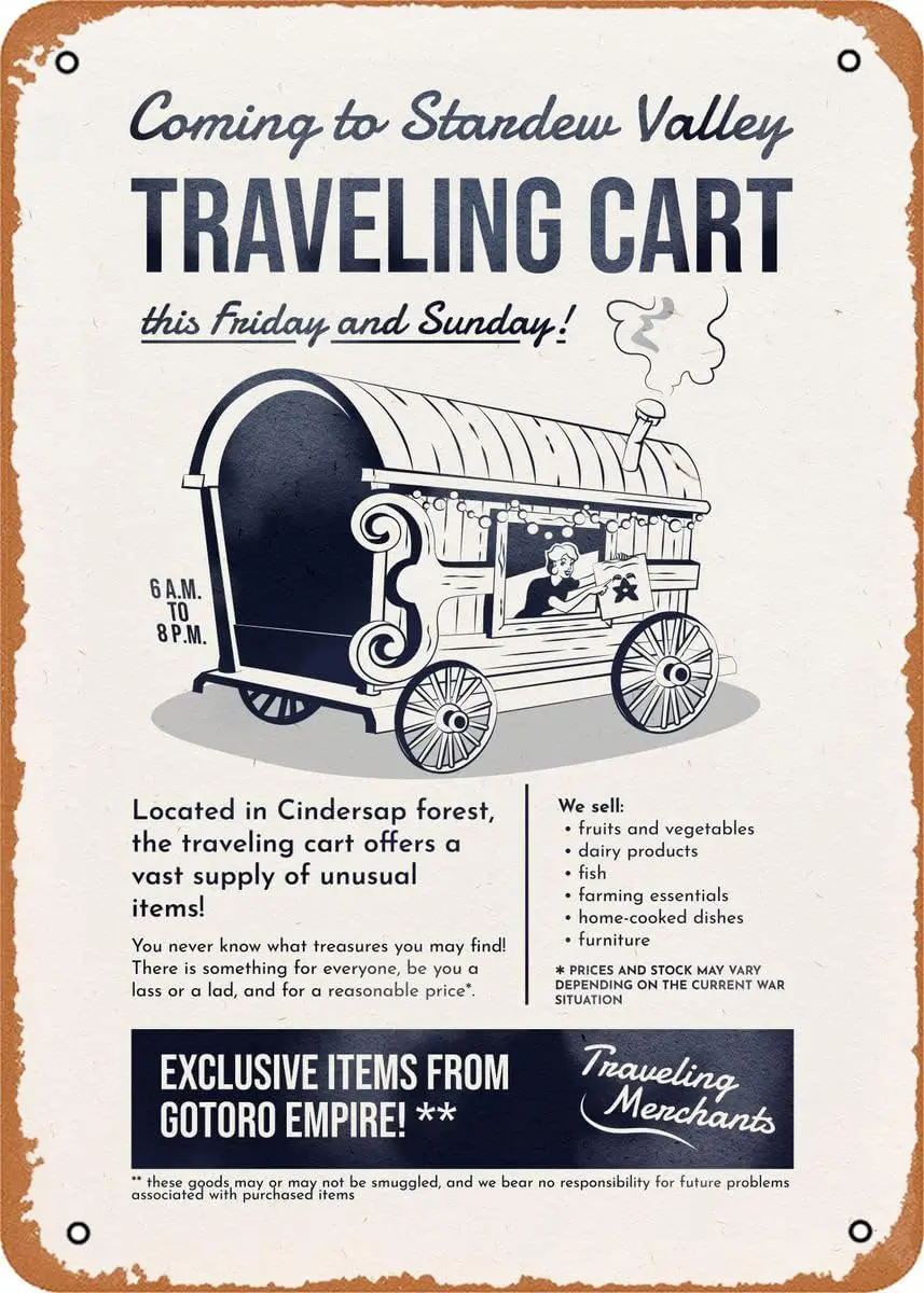 Muecddo The Clssc rcde Vdeo Gme Плакат Metl Tn Sgn Trvelng Crt Strdew Vlley Плакаты Wll rt Декор...