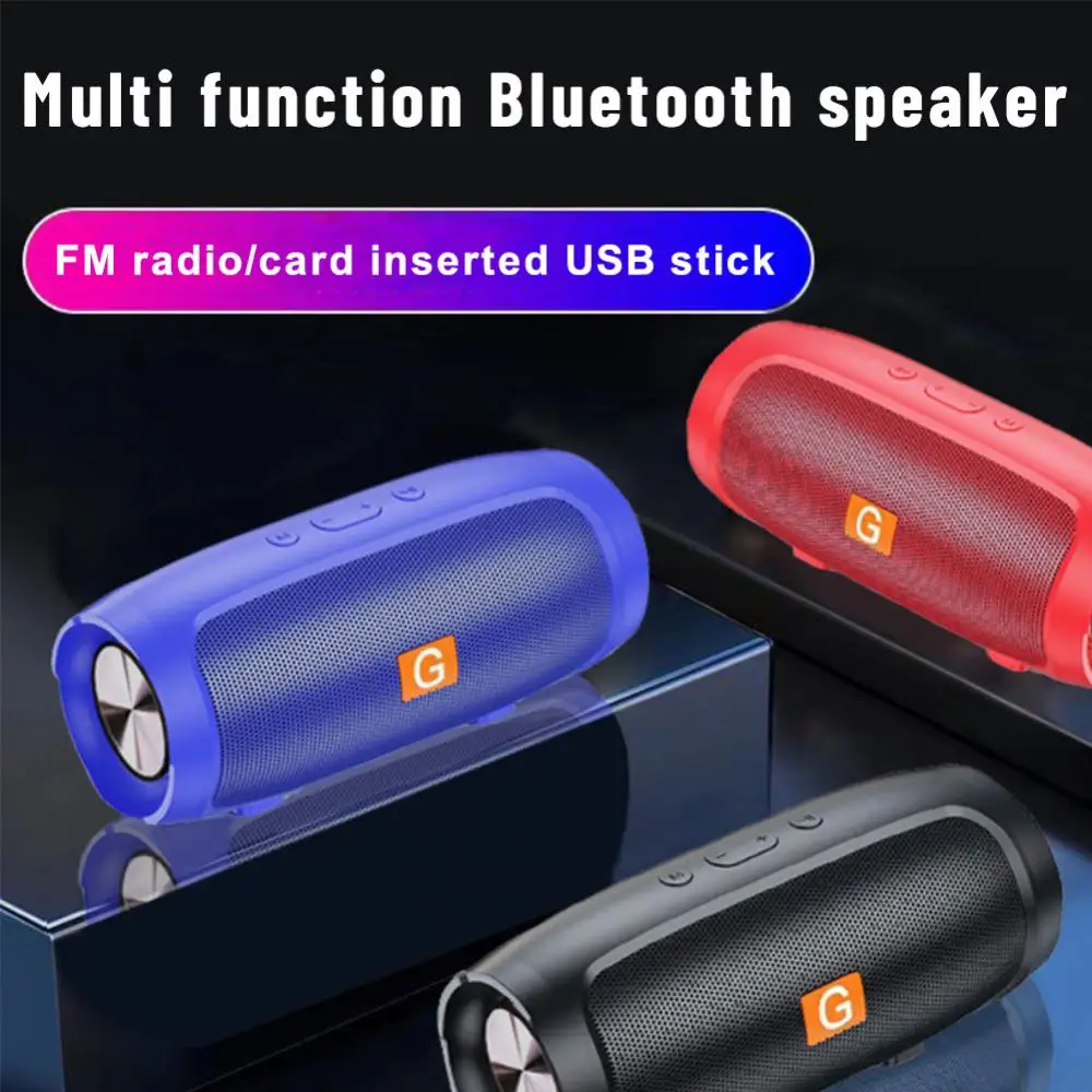 

Loud Subwoofer Stereo Surround Double Speaker High Sound Quality Wireless Bluetooth Speaker Soundbar Waterproof Support Tf Card