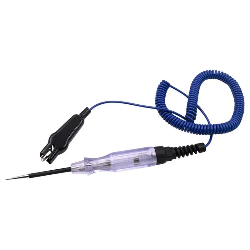 

Auto Voltage Tester 6-24V Test Pen With Wire Extension Automobile Repair Tool For Automotive Headlights Taillights Turn Signal