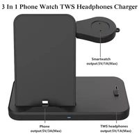 3 in 1 wired charging base phone tws headphones watch charger for huawei gtgt 2gt 2e smartwatch charging station dock stand