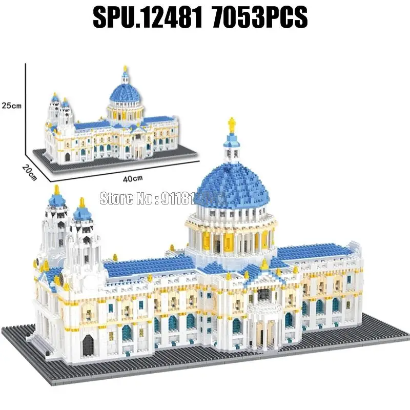 8650 7053 шт. Всемировая великолепная архитектура знаменитый собор Святого Павла
