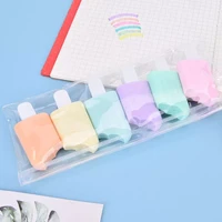 hot sale 6 pcs cute kawaii iscream ice cream candy color highlighter office school supplies gift
