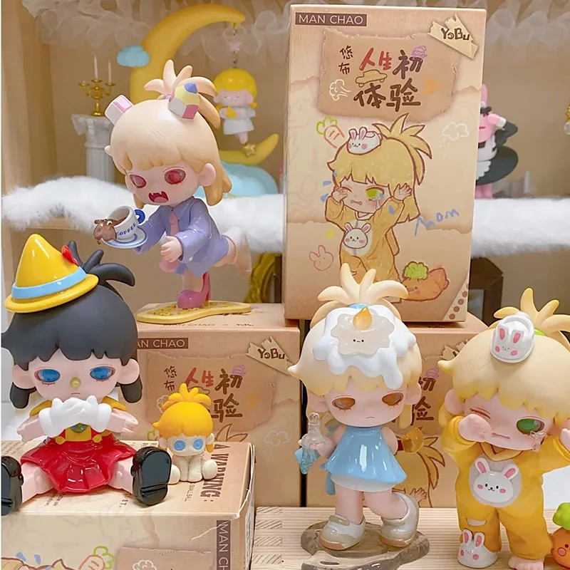 Yobu Inner Monologue V2 Series Blind Box Toys Kwaii Mystery Mistery Caixa Misteriosa Caja Фигурка Модель для девочек